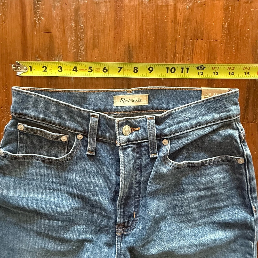 Madewell Perfect Vintage Straight Jeans Womens 28‎ Petite High Rise Denim New - Picture 10 of 13